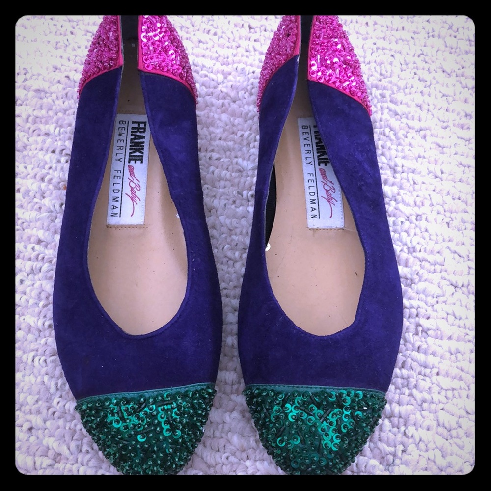 Frankie and Baby Beverly Feldman Sequin Flats